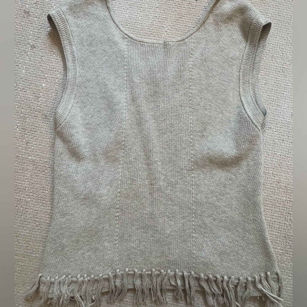 Sleeveless Knit Top with Fringe Hem-Lily Pulitzer